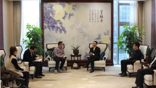  华彬集团副总裁朱东海一行到访不朽情缘官网入口投资集团